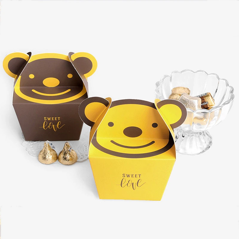 Beer vierkante opvouwbare geschenkdoos