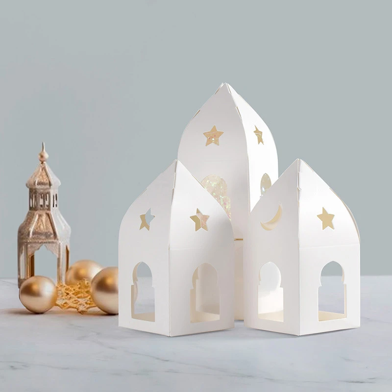 White folding carton set display White folding carton set display